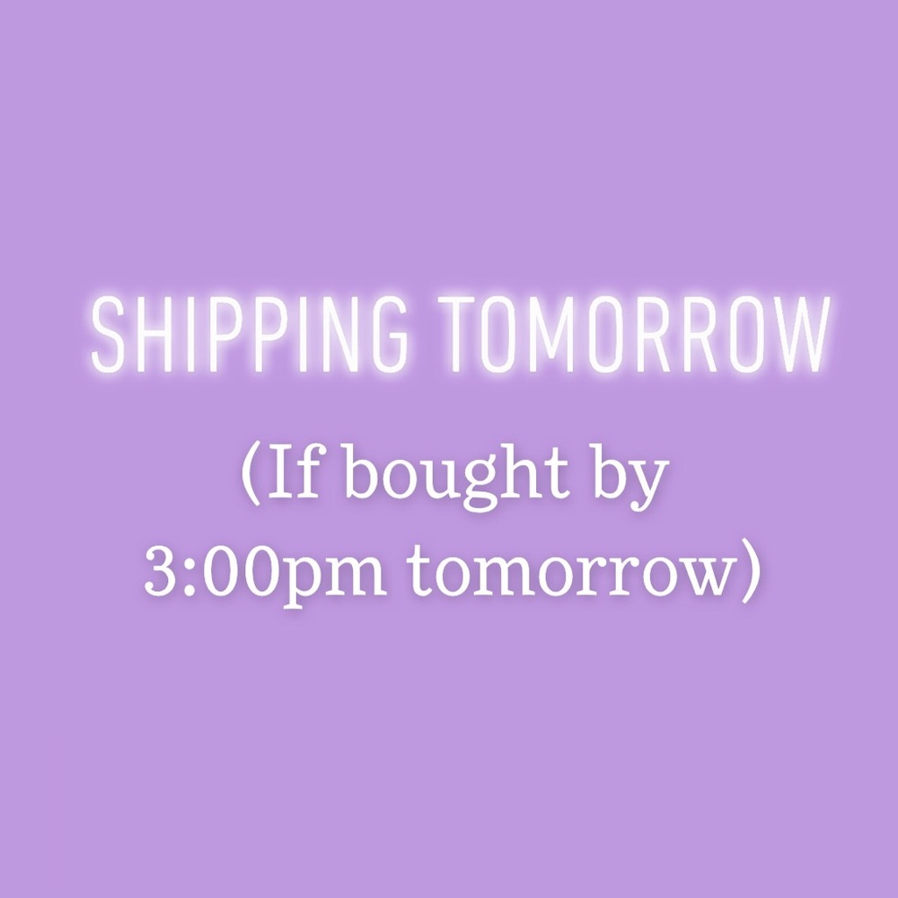 Shipping bundles tomorrow